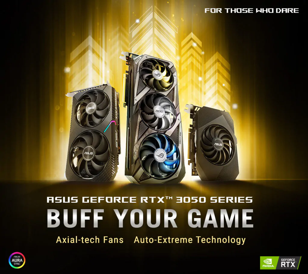 NVIDA GeForce RTX 3050 GPUs